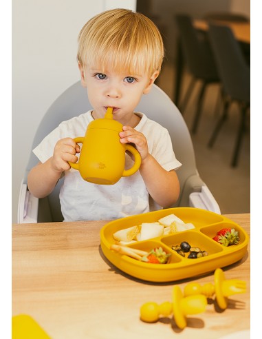 Vaso Antiderrame de Silicona Verde Oliva