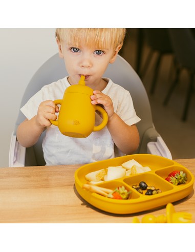 Vaso Antiderrame de Silicona Verde Oliva