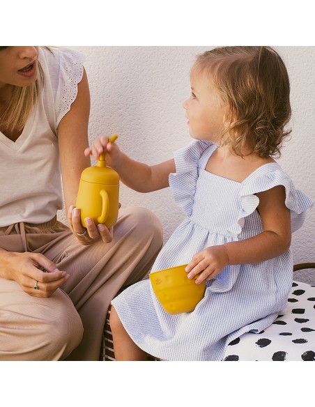 Vaso Antiderrame de Silicona Verde Oliva