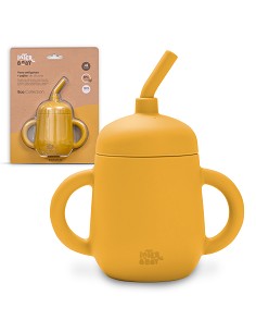 Vaso Antiderrame de Silicona Ocre Tierra