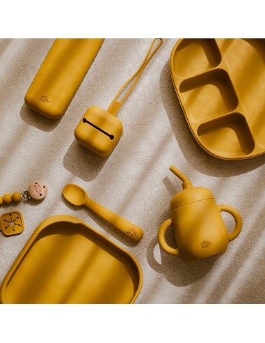 Vaso Antiderrame de Silicona Ocre Tierra