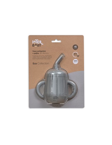 Vaso Antiderrame de Silicona Gris Petroleo