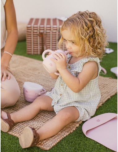 Vaso Antiderrame de Silicona Gris Petroleo