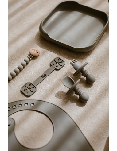 Vaso Antiderrame de Silicona Gris Petroleo