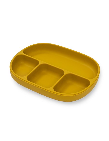 Plato Mas Tapa de Silicona Ocre Tierra