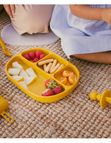 Plato Mas Tapa de Silicona Ocre Tierra