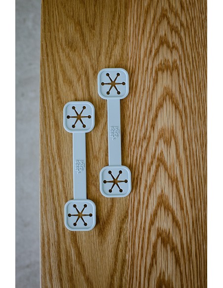 Sujeta Baberos Pack 2 Unds de Silicona Azul Grisaceo