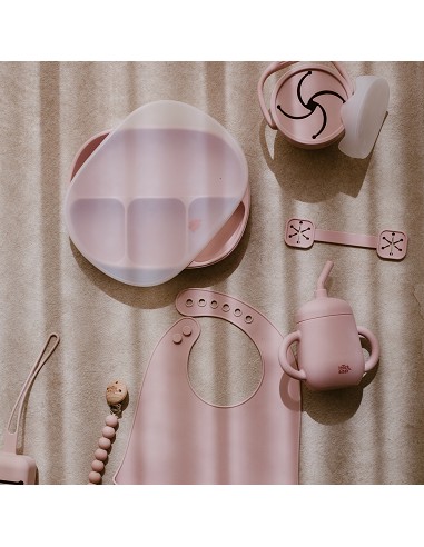 Sujeta Baberos Pack 2 Unds de Silicona Verde Oliva