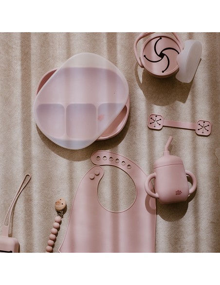 Sujeta Baberos Pack 2 Unds de Silicona Verde Oliva