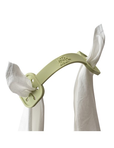 Sujeta Baberos Pack 2 Unds de Silicona Verde Oliva