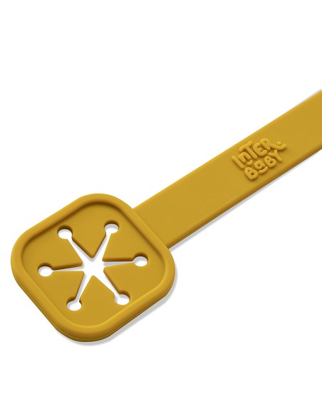 Sujeta Baberos Pack 2 Unds de Silicona Ocre Tierra