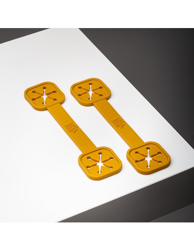 Sujeta Baberos Pack 2 Unds de Silicona Ocre Tierra