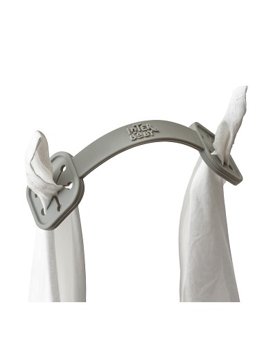 Sujeta Baberos Pack 2 Unds de Silicona Gris...