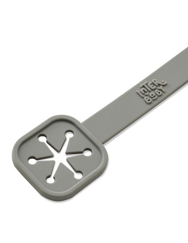 Sujeta Baberos Pack 2 Unds de Silicona Gris...