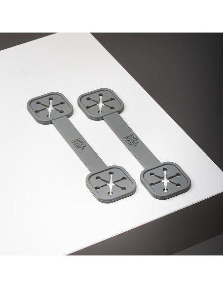 Sujeta Baberos Pack 2 Unds de Silicona Gris Petroleo