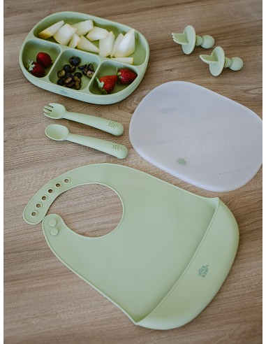 Set Portacubiertos+Cuchara+Sujeta Baberos  de...