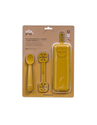 Set Portacubiertos+Cuchara+Sujeta Baberos  de...