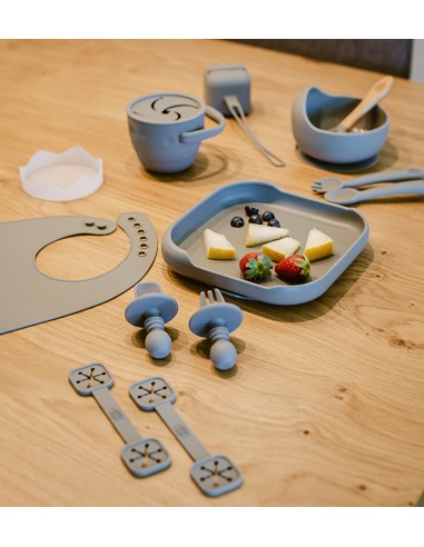 Set Portacubiertos+Cuchara+Sujeta Baberos  de...