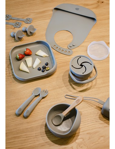 Set Portacubiertos+Cuchara+Sujeta Baberos  de...