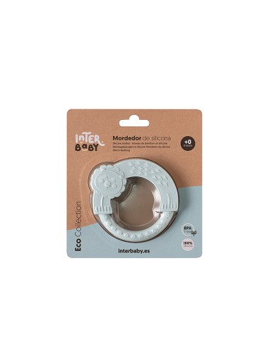 Mordedor  de Silicona Azul Grisaceo