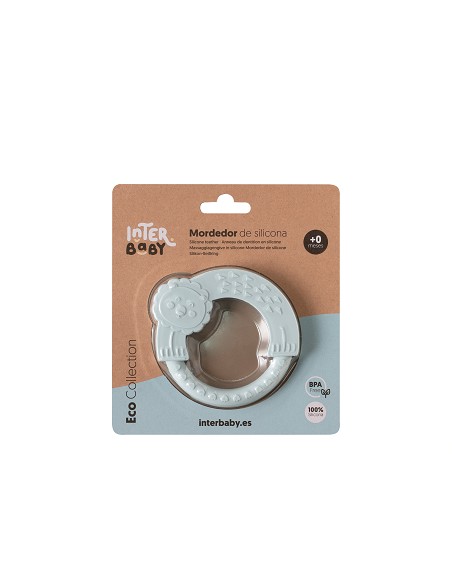 Mordedor  de Silicona Azul Grisaceo