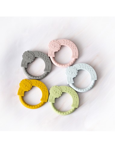 Mordedor  de Silicona Azul Grisaceo