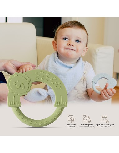 Mordedor  de Silicona Verde Oliva