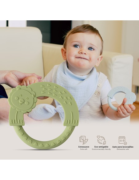 Mordedor  de Silicona Verde Oliva