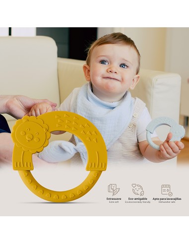 Mordedor  de Silicona Ocre Tierra