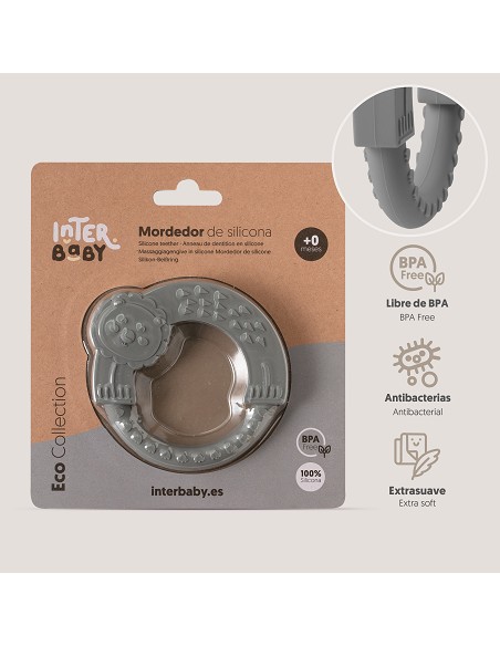 Mordedor  de Silicona Gris Petroleo