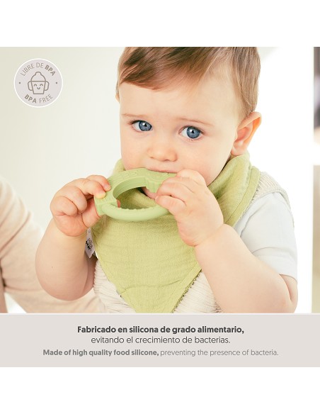 Mordedor  de Silicona Gris Petroleo