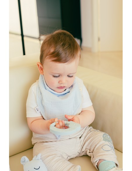 Mordedor  de Silicona Gris Petroleo