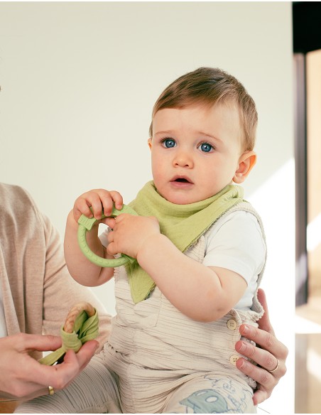 Mordedor  de Silicona Gris Petroleo