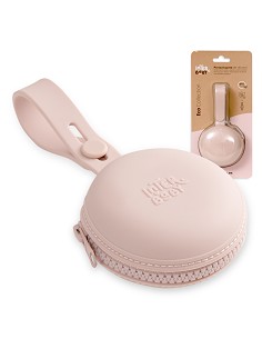 Portachupete Para Chupete Silicona Rosa