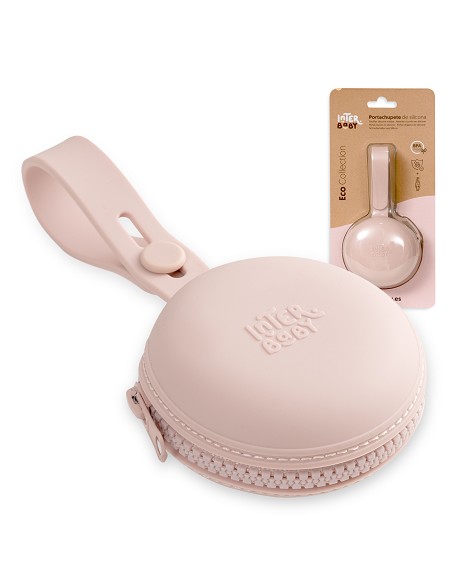 Portachupete Para Chupete Silicona Rosa