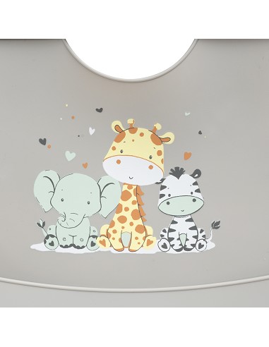 Babero Silicona Estampado Modelo Tres Amigos...