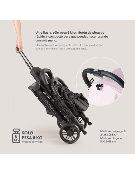 Silla  de Paseo Mod Minimum Space Plus Rosa