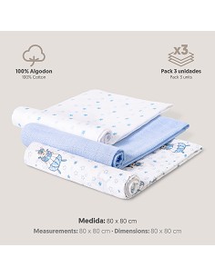 Gasas 80X80 Mod Paracaidista Pack 3 Azul 2