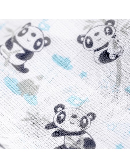 Gasas 80X80 Mod Panda Pack 3 Azul