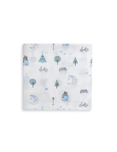 Gasas Bambu 55X70 Mod Moon Pack 3 Azul