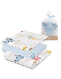 Gasas Bambu 55X70 Mod Jungla Pack 3 Azul