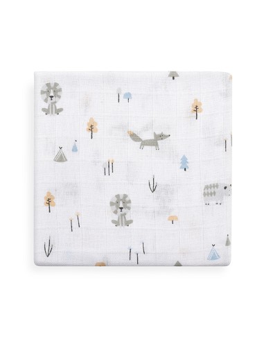 Gasas 80X80 Pack3 Modelo Forest Jungla Azul