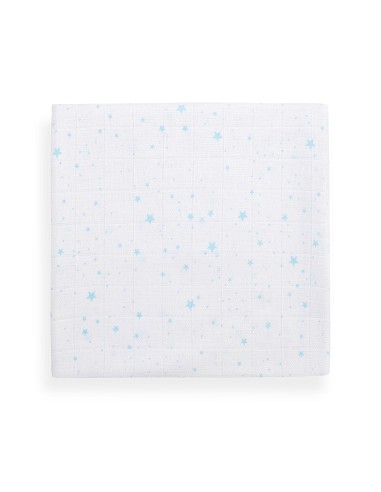 Gasas 80X80 Pack3 Modelo Elefantes Estrellas Azul