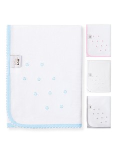 Gasa Bordada Mod Bodoque Azul