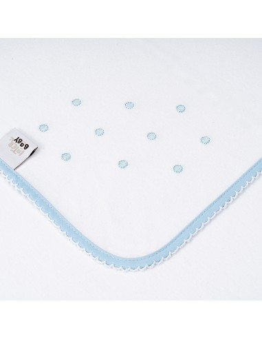 Gasa Bordada Mod Bodoque Azul