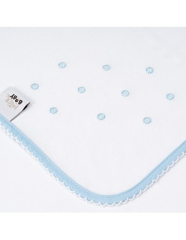 Gasa Bordada Mod Bodoque Azul