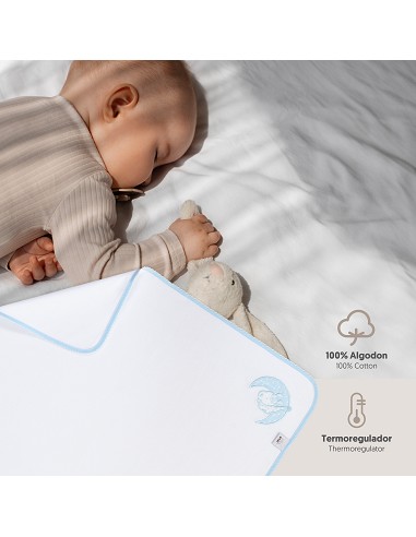 Gasa Bordada Mod Sleep Azul