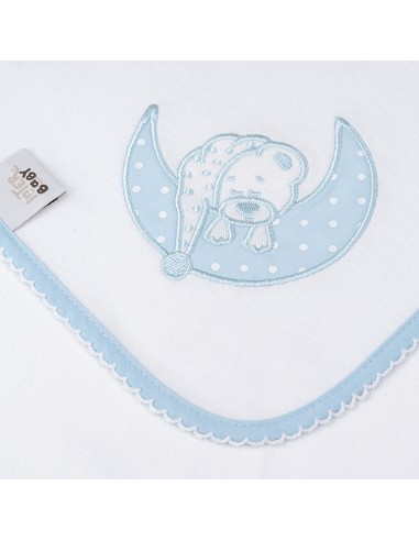 Gasa Bordada Mod Sleep Azul