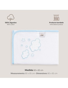 Gasa Bordada Mod Nubes Azul 2