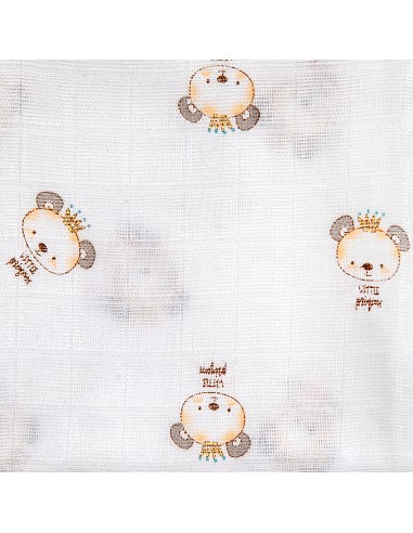 Gasa 80X80  Pack 3 Azul